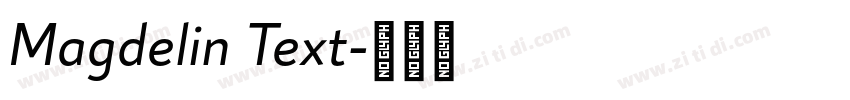 Magdelin Text字体转换